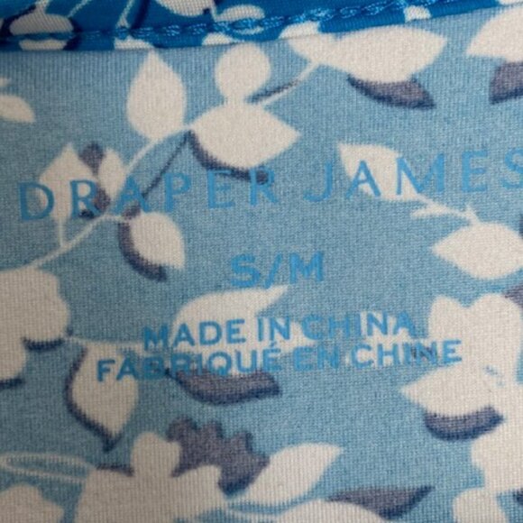 Draper James Blue & White Floral Tank Dress with Ruffle Hem S/M - Picture 3 of 8